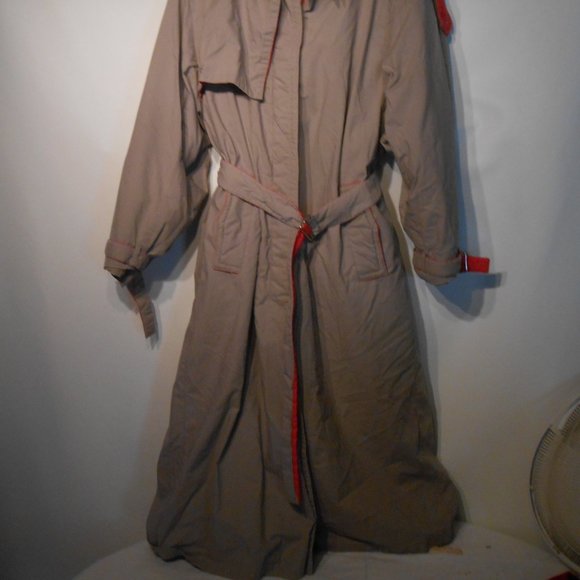 j.gallery  trench coat M - Picture 2 of 3
